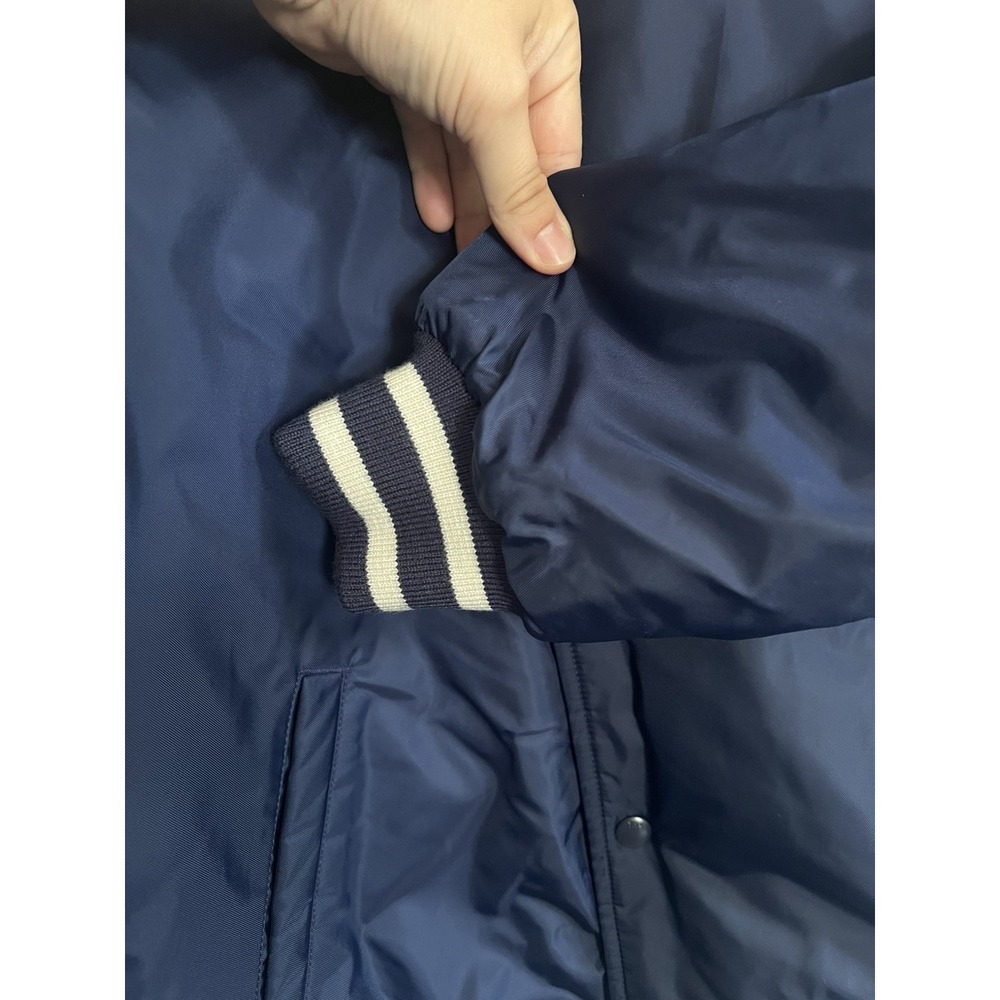 New Tna Aritzia Stadium Bomber Jacket in Navy /Whisper White - Women's Small - Picture 4 of 5